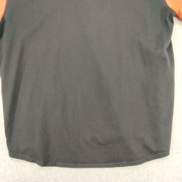 Harley Davidson Mens XL Black Orange Graphic Tshirt Short Sleeve Crew Neck - Picture 9 of 11